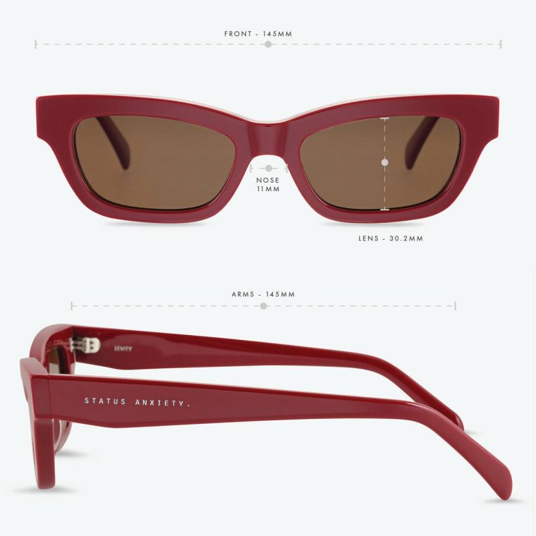 Status Anxiety Levity Sunglasses - Cherry Cherry Sunglasses Women - Image 5