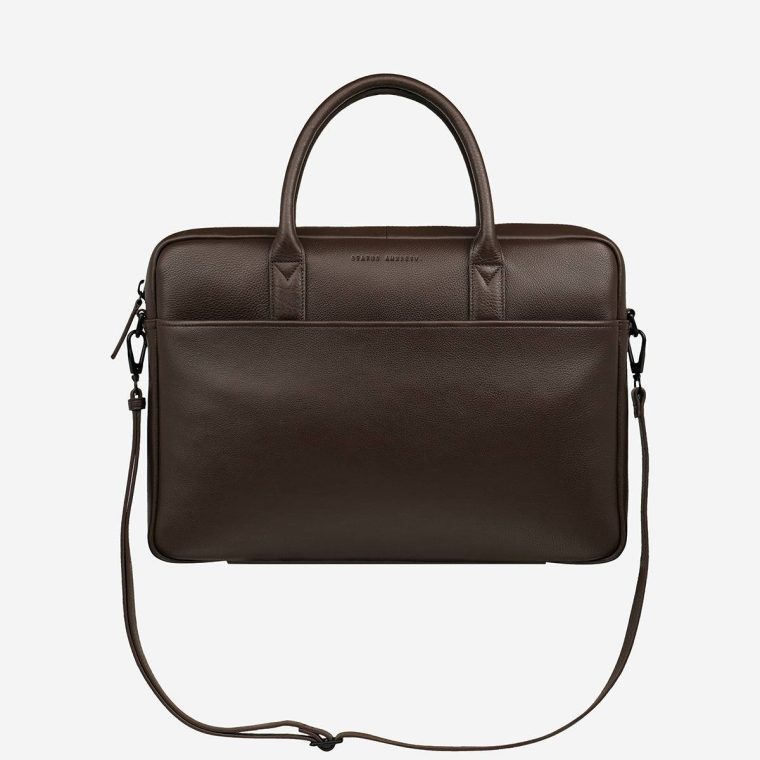 Status Anxiety Men Cocoa Risking All Bag - Cocoa Satchel Bags - Image 4