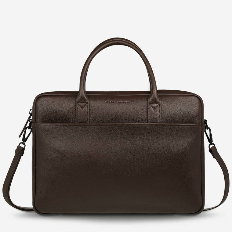Status Anxiety Men Cocoa Risking All Bag - Cocoa Satchel Bags