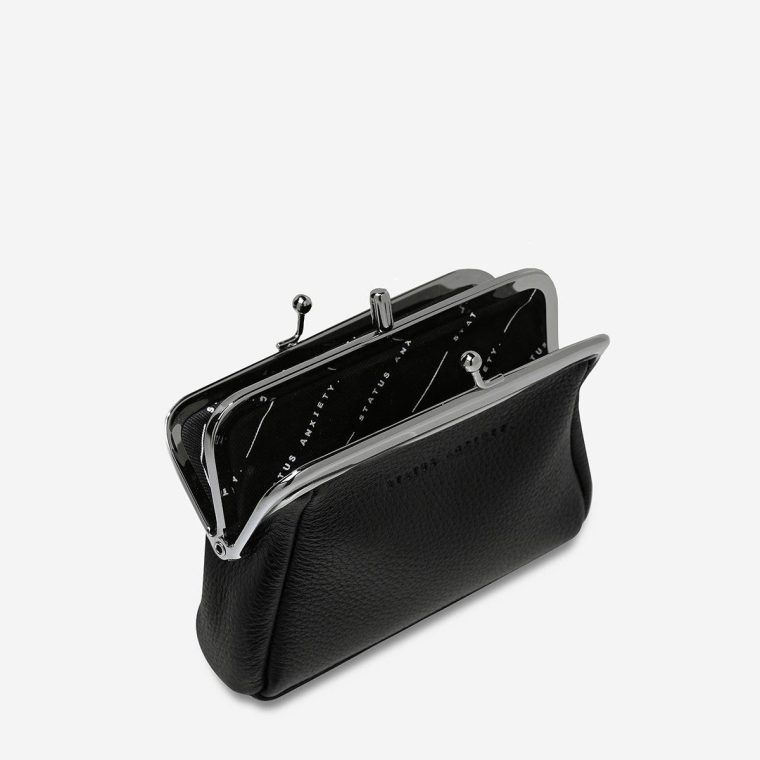 Status Anxiety Small Black Volatile Wallet - Black Women - Image 3