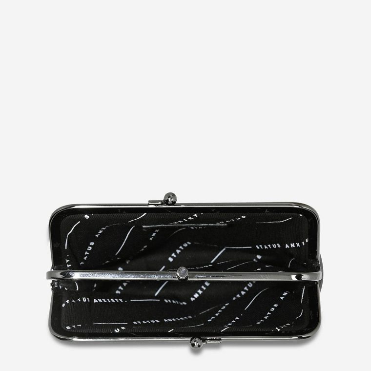 Status Anxiety Small Black Volatile Wallet - Black Women - Image 4