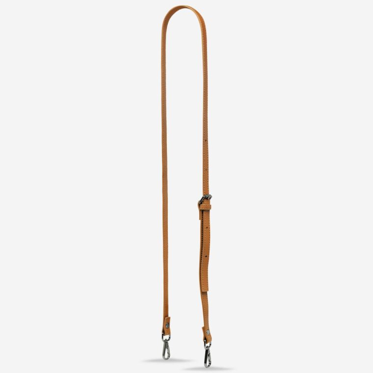 Status Anxiety Tan Leather Strap Thin - Tan Bag Straps Women