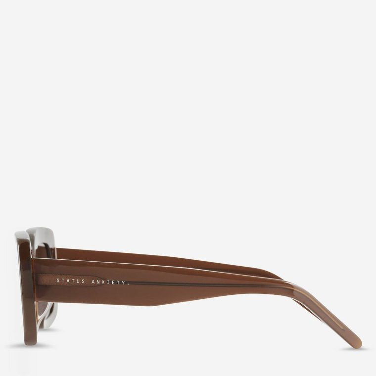 Status Anxiety Unyielding Sunglasses - Brown Brown Women Sunglasses - Image 3