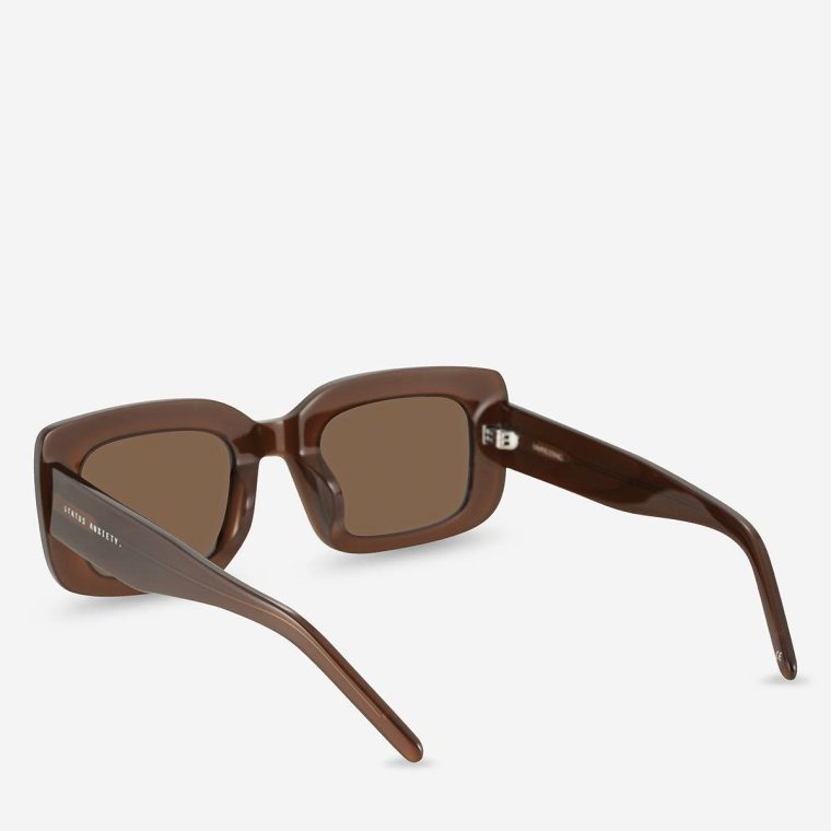 Status Anxiety Unyielding Sunglasses - Brown Brown Women Sunglasses - Image 4