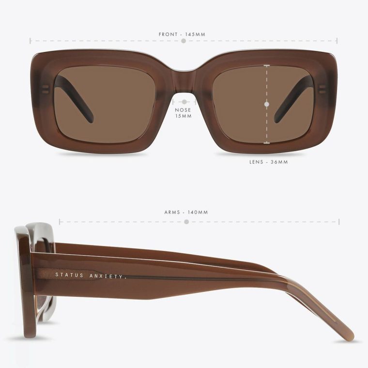 Status Anxiety Unyielding Sunglasses - Brown Brown Women Sunglasses - Image 5
