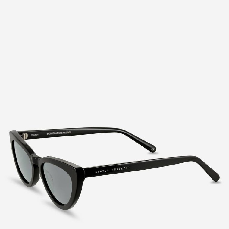 Status Anxiety Villain Sunglasses - Black Sunglasses Women Black - Image 2