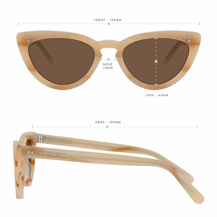 Status Anxiety Villain Sunglasses - Blonde Sunglasses Women Blonde - Image 5