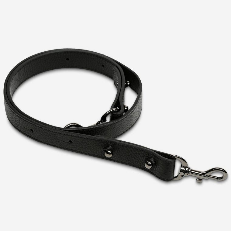 Status Anxiety Women Bag Straps Black Leather Strap Medium - Black - Image 2
