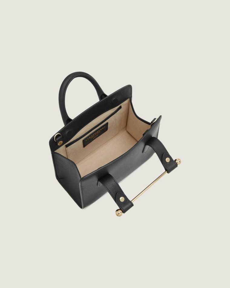 Strathberry Black Small & Mini Bags Nano Tote Women - Image 4