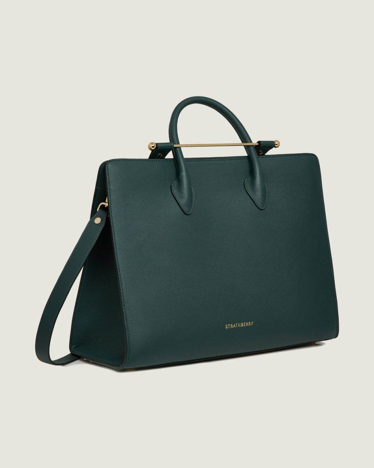 Strathberry Bottle Green Shoulder Bags Tote Women - Image 2