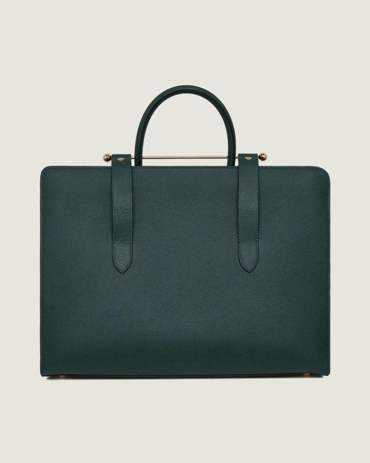 Strathberry Bottle Green Shoulder Bags Tote Women - Image 4