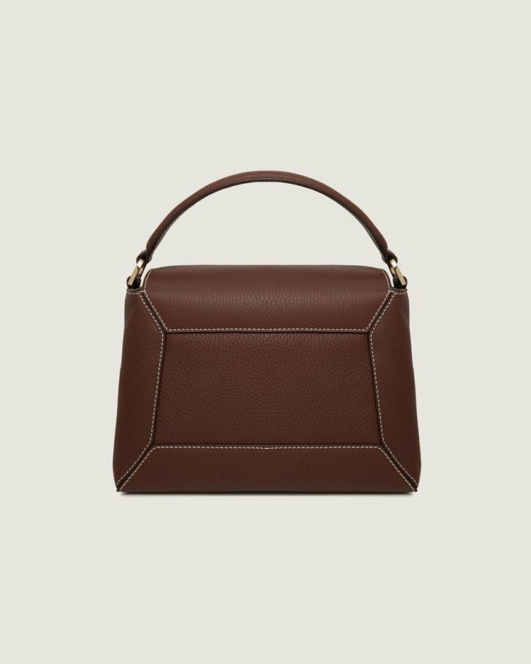 Strathberry Chocolate With Vanilla Stitch Women Mosaic Bag Crossbody Bags - Image 4
