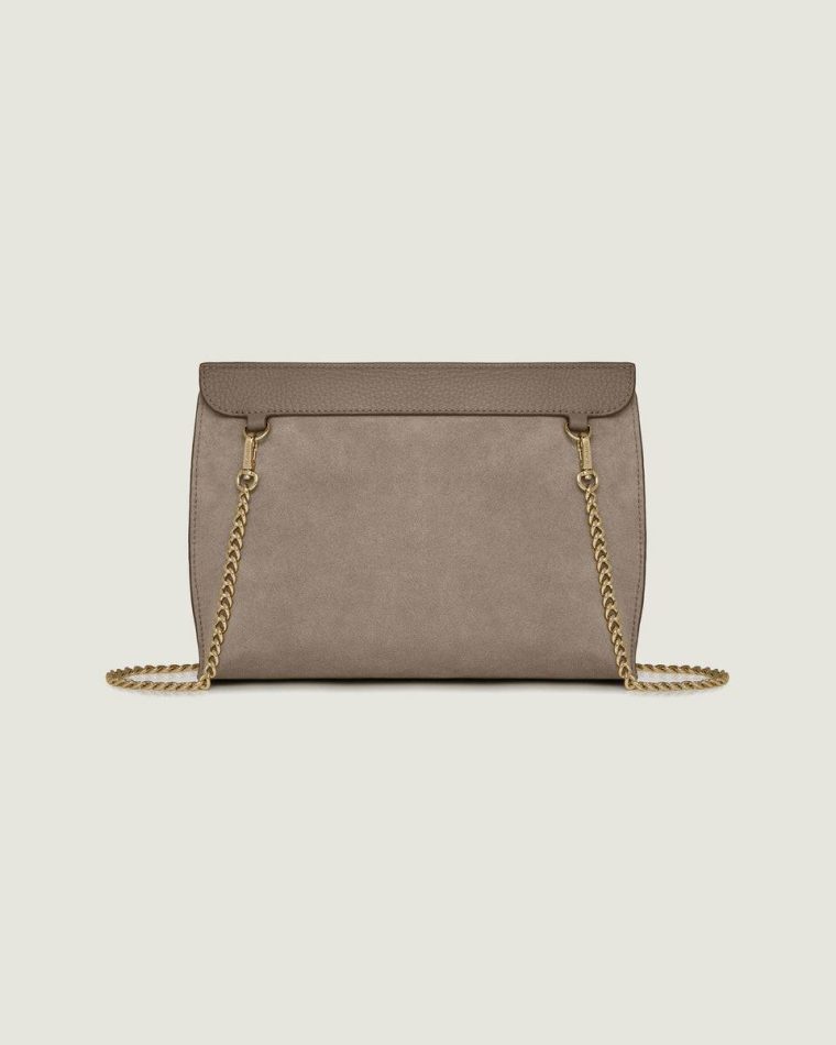 Strathberry Crossbody Bags Stylist Taupe Suede Women - Image 4