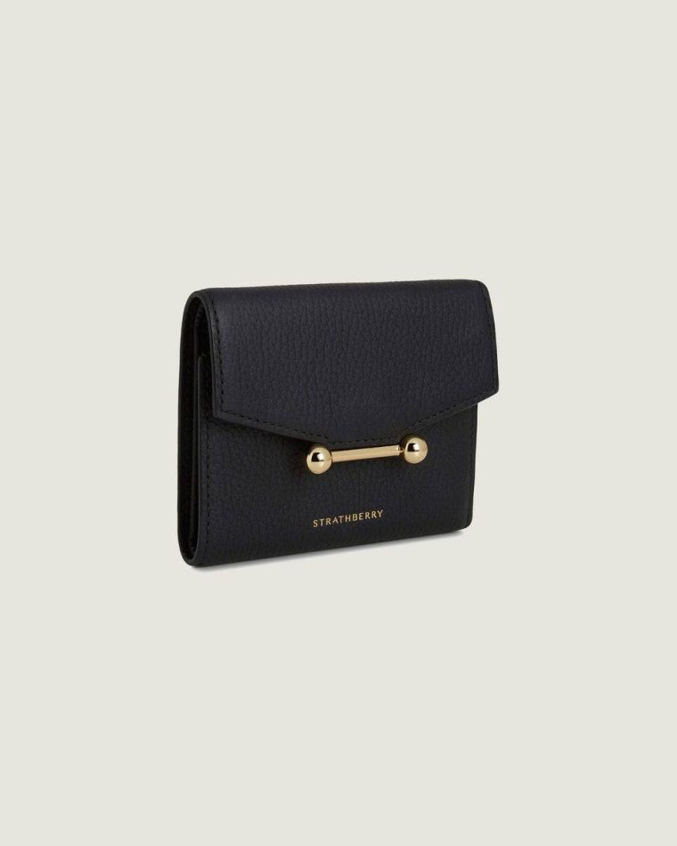 Strathberry Mosaic Trifold Wallet Wallets Women Black - Image 2