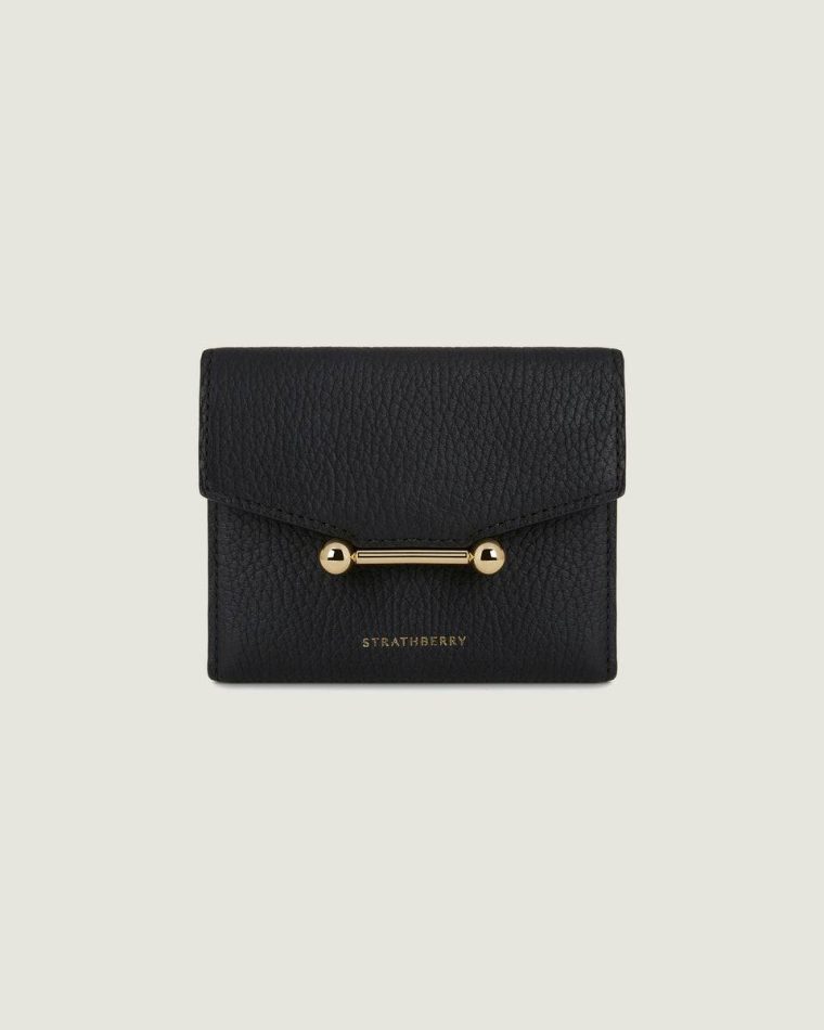 Strathberry Mosaic Trifold Wallet Wallets Women Black - Image 3