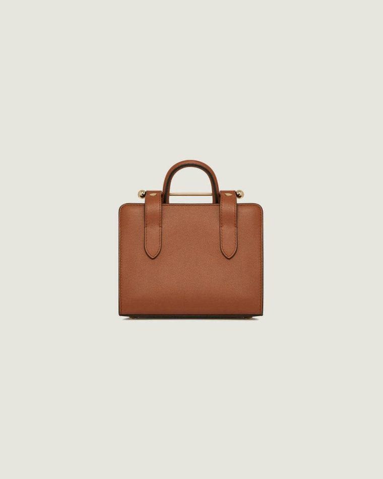 Strathberry Nano Tote Women Small & Mini Bags Chestnut - Image 3