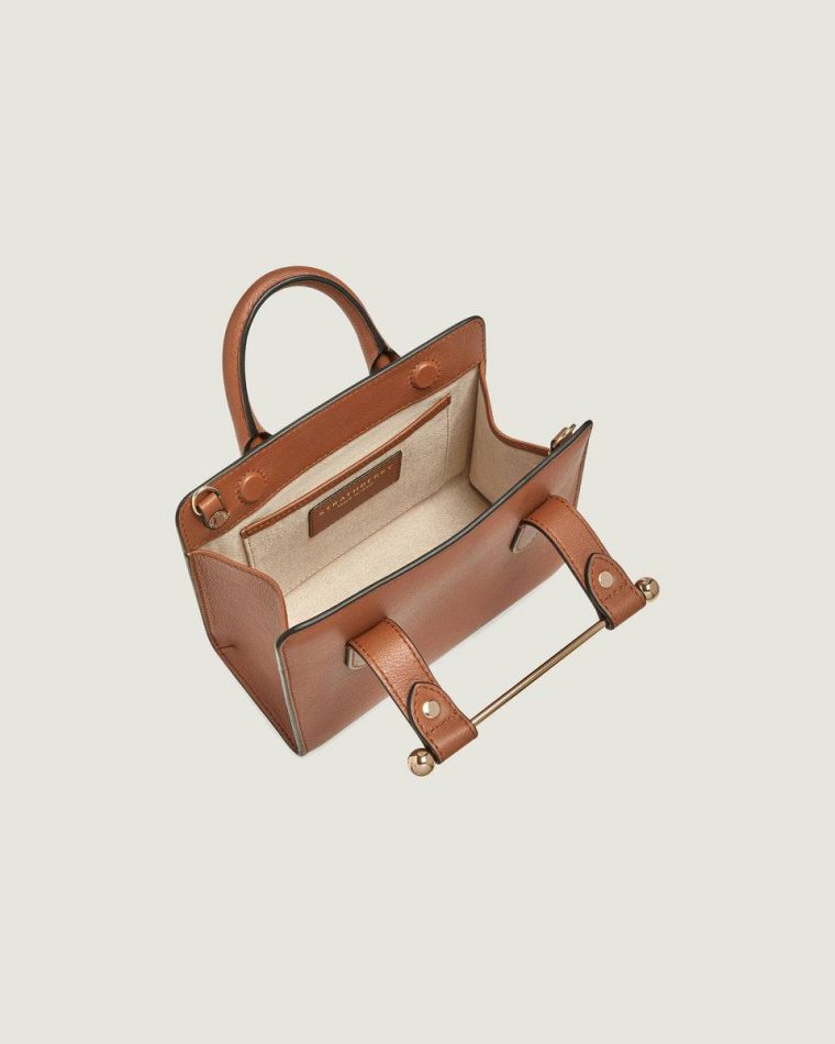 Strathberry Nano Tote Women Small & Mini Bags Chestnut - Image 4