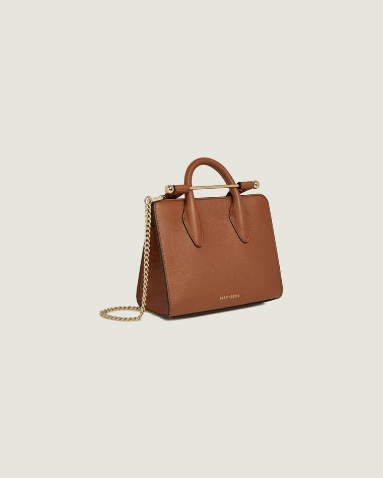 Strathberry Nano Tote Women Small & Mini Bags Chestnut