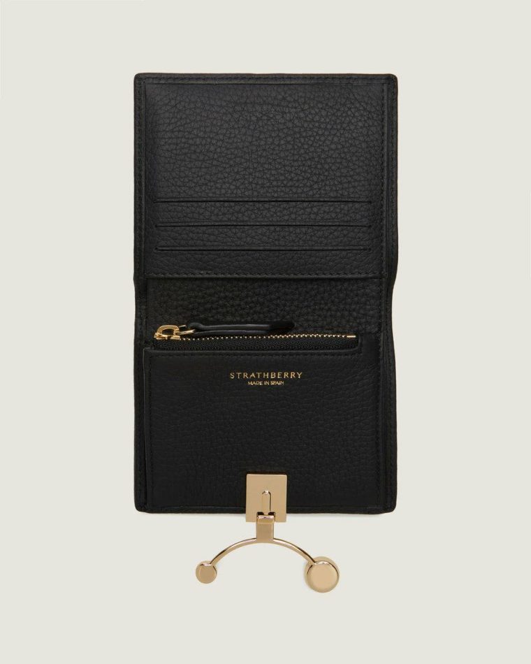 Strathberry Women Crescent Wallet Wallets Black