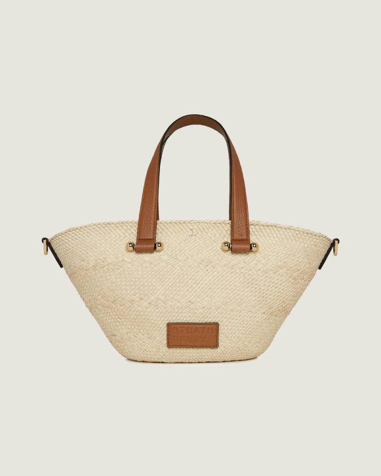 Strathberry Women Small Palm Basket Natural Iraca Palm Small & Mini Bags - Image 3