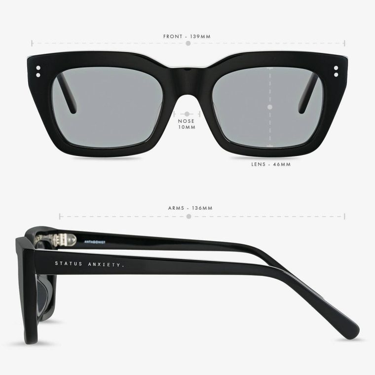 Sunglasses Antagonist Sunglasses - Black Status Anxiety Black Women - Image 5