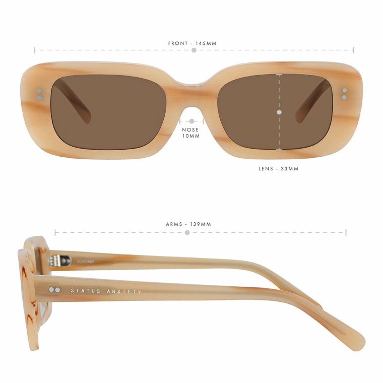 Sunglasses Blonde Solitary Sunglasses - Blonde Status Anxiety Women - Image 5
