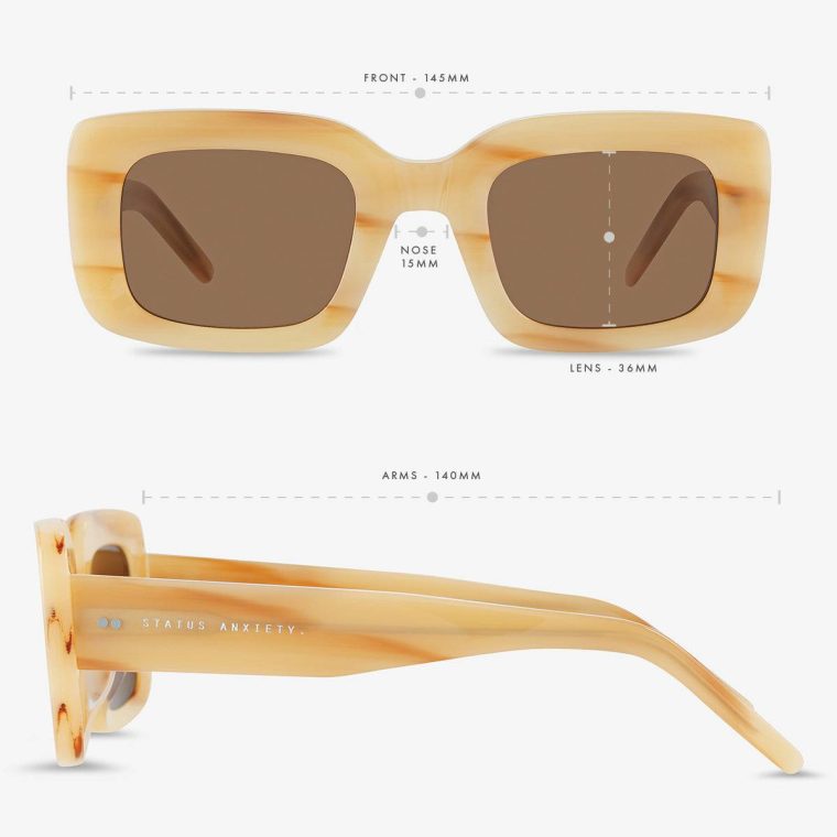 Sunglasses Blonde Status Anxiety Women Unyielding Sunglasses - Blonde - Image 5