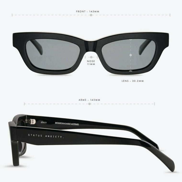 Sunglasses Levity Sunglasses - Black Women Status Anxiety Black - Image 5