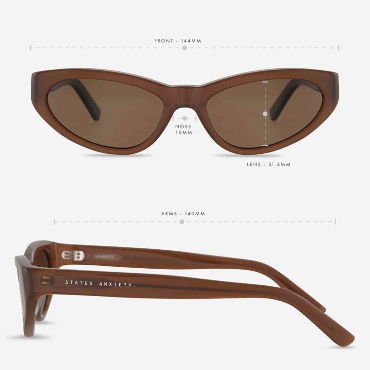 Sunglasses Mindless Sunglasses - Brown Brown Status Anxiety Women - Image 5