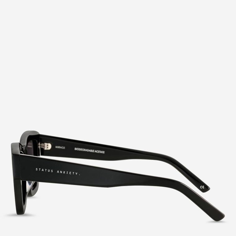 Sunglasses Women Mirage Sunglasses - Black Black Status Anxiety - Image 3