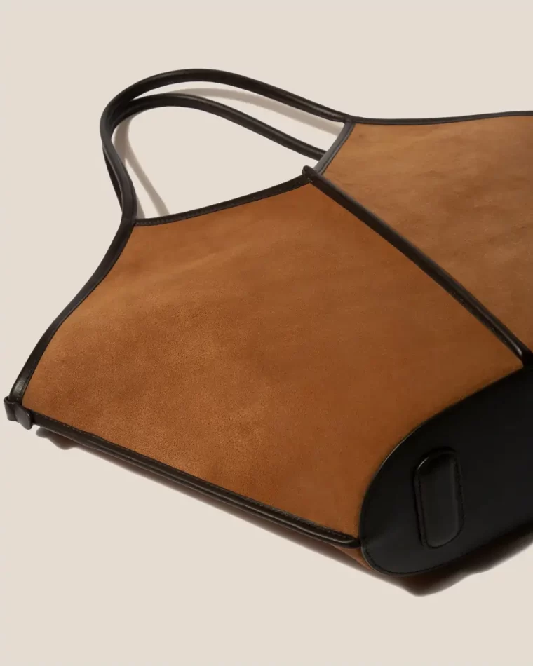Tan Dark Brown Hereu Calella Suede - Calf Suede Tote Bag Shoulder Bags Women - Image 3