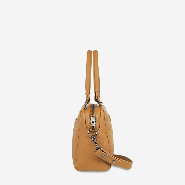 Tan Mini Mountains Bag - Tan Women Handbags Status Anxiety - Image 4