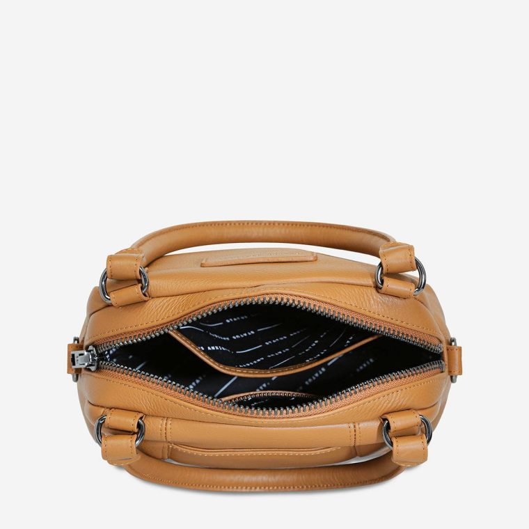 Tan Mini Mountains Bag - Tan Women Handbags Status Anxiety - Image 5