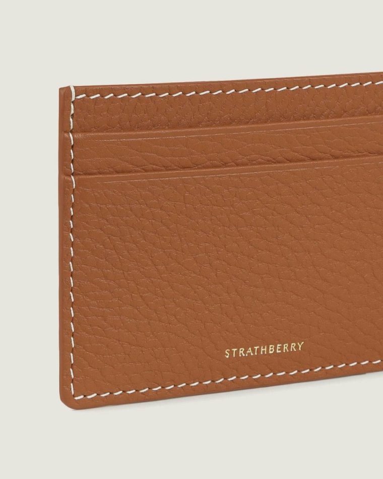 Tan With Vanilla Stitch Wallets Cardholder Women Strathberry