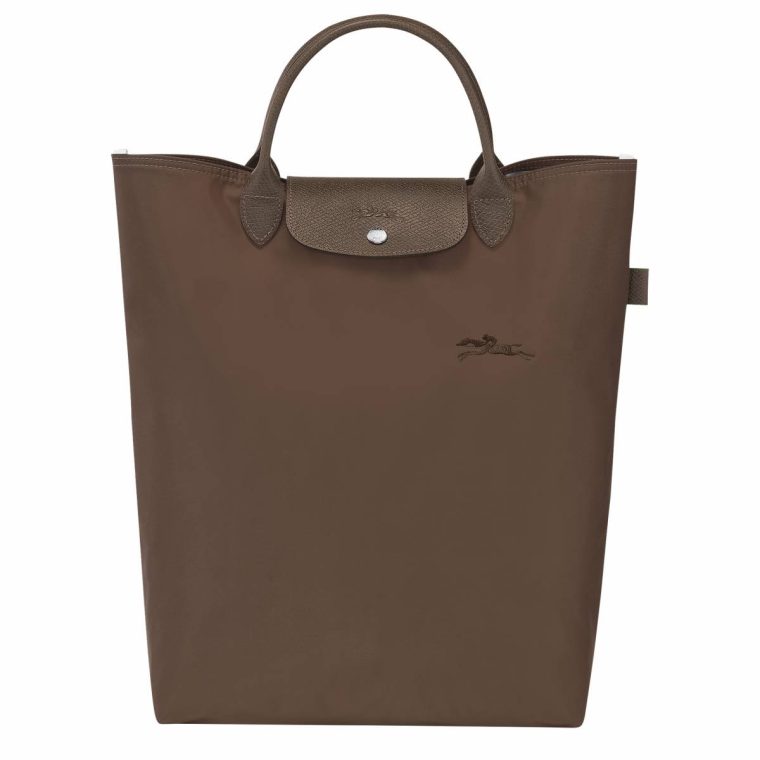 Terra Women Handbags Le Pliage Green M Tote Bag Terra - Canvas Longchamp