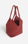 Terracotta Cotton Berlingot Basket Macramu00E9 Cotton Vanessa Bruno Shoulder Bags Women - Image 3