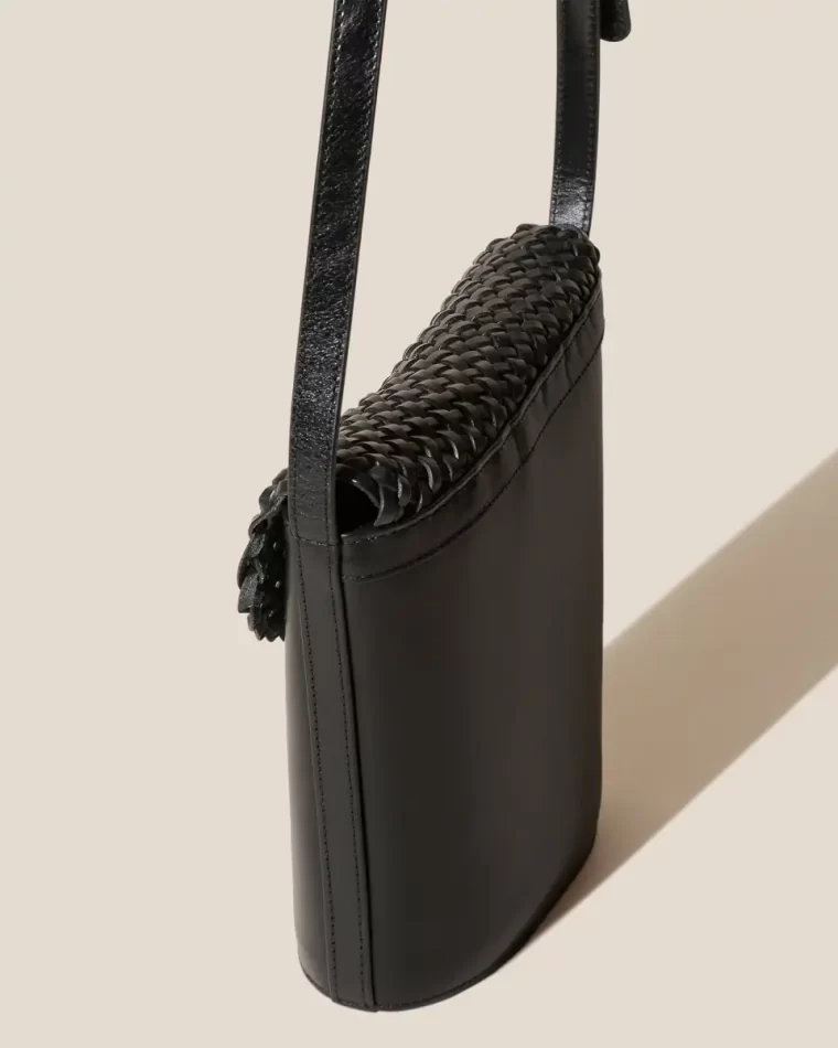 Tomira - Braided Flap Crossbody Bag Crossbody Bags Women Black Hereu - Image 4
