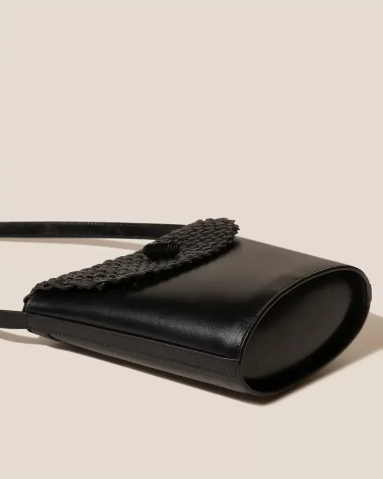 Tomira - Braided Flap Crossbody Bag Crossbody Bags Women Black Hereu - Image 5