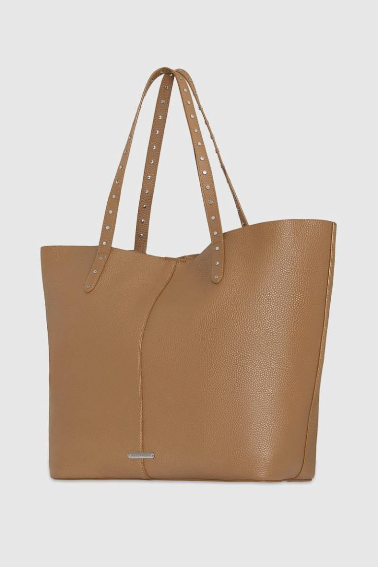 Tote Bag Rebecca Minkoff Soft Studded Tote Women Saddle - Image 2