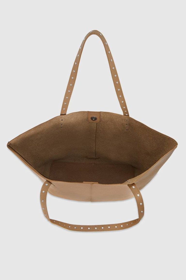 Tote Bag Rebecca Minkoff Soft Studded Tote Women Saddle - Image 3