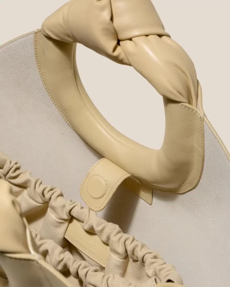 Tote Bags Hereu Oat Castell - Knotted-Handle Leather Tote Bag Women - Image 3