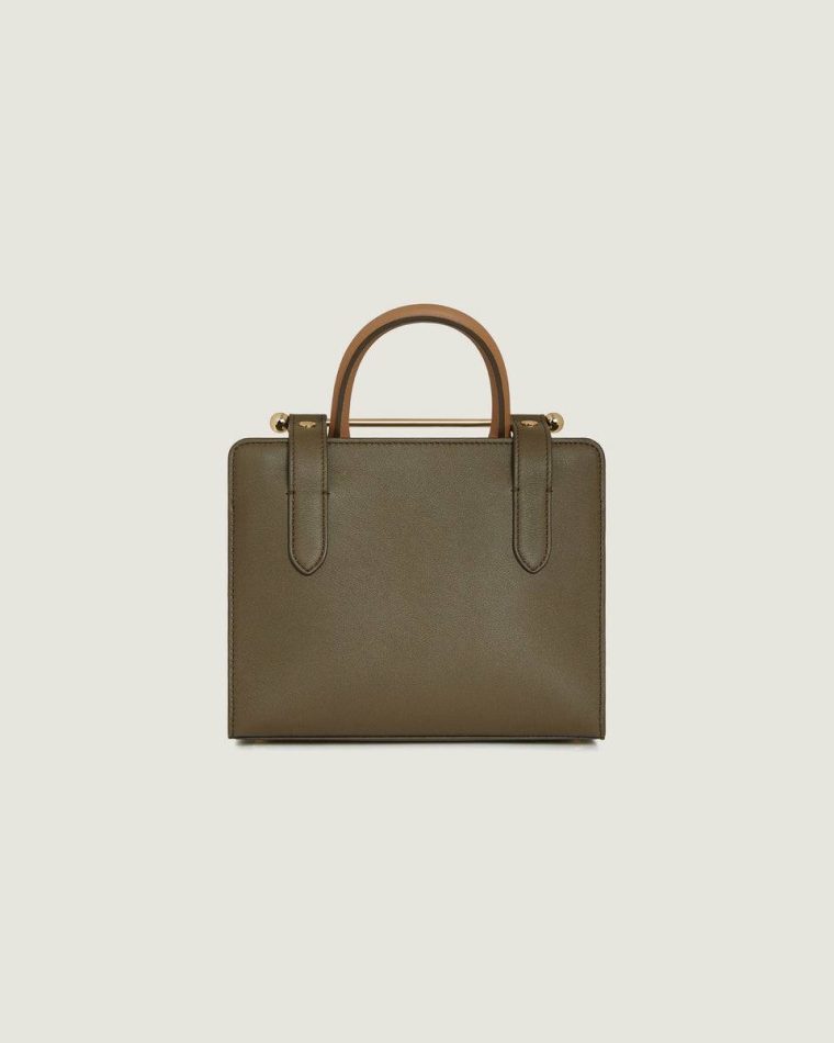Totes & Top Handle Bags Mini Tote Strathberry Khaki/Caramel/Diamond Women - Image 4