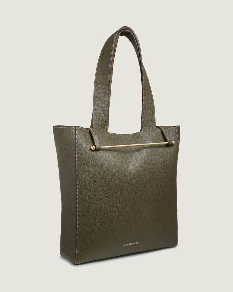 Totes & Top Handle Bags Strathberry Khaki Women Melody Tote - Image 2