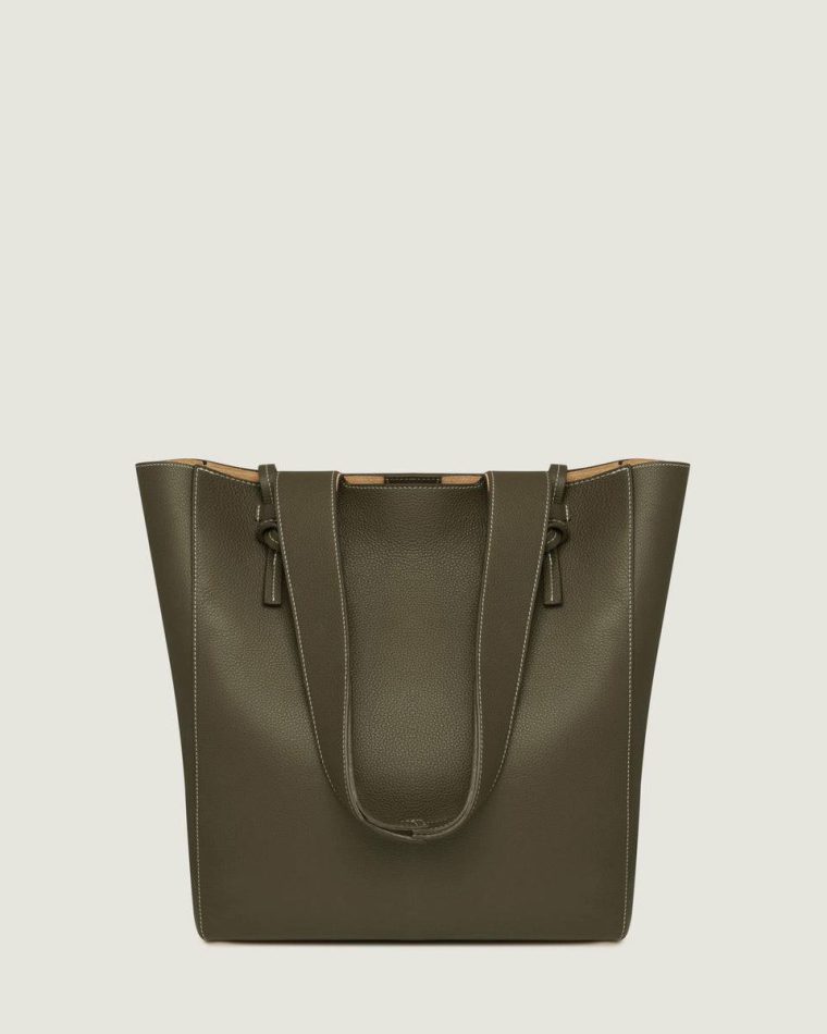 Totes & Top Handle Bags Strathberry Khaki Women Melody Tote - Image 4