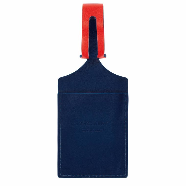 Travel Accessories Women Lgp Travel Luggage Tag Blue - Leather Blue Longchamp - Image 2