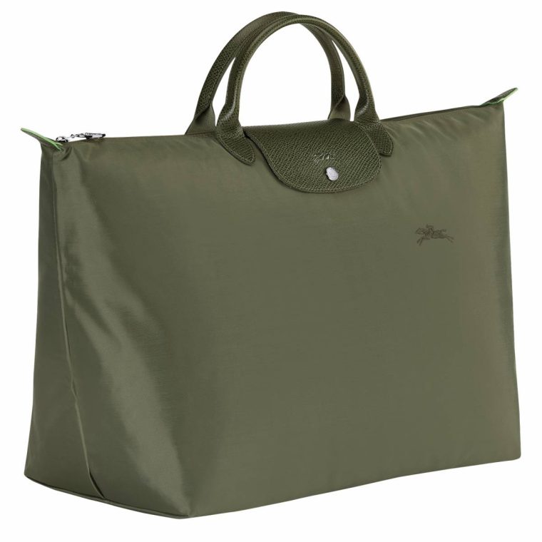 Travel Bags Forest Women Longchamp Le Pliage Green L Travel Bag Forest - Recycled Canvas - Image 2