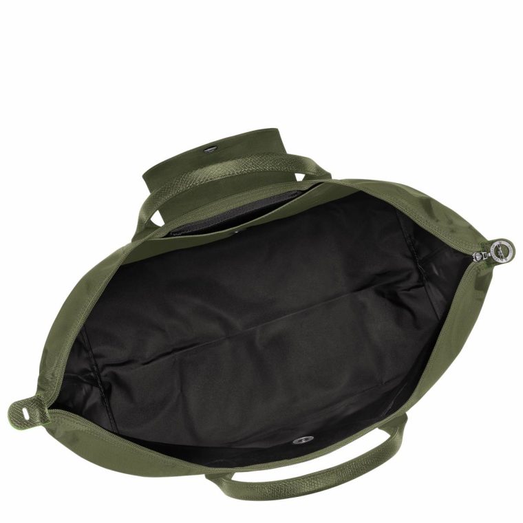 Travel Bags Forest Women Longchamp Le Pliage Green L Travel Bag Forest - Recycled Canvas - Image 4