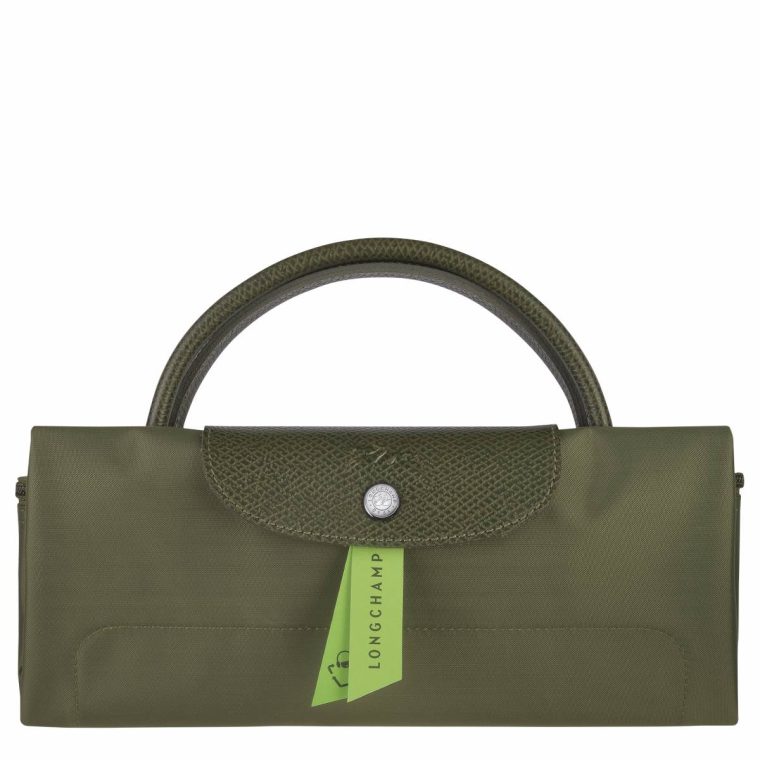 Travel Bags Forest Women Longchamp Le Pliage Green L Travel Bag Forest - Recycled Canvas - Image 5
