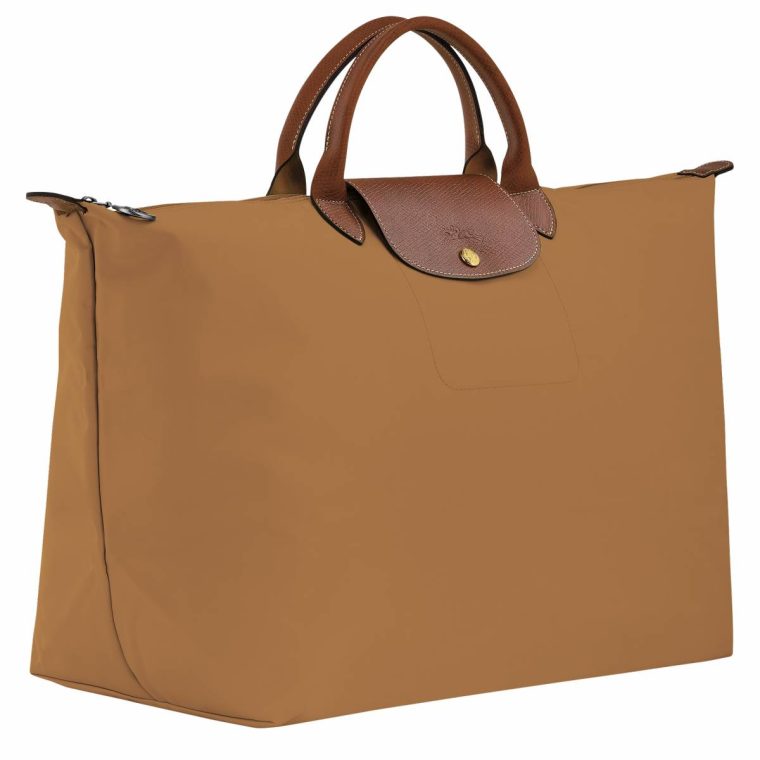 Travel Bags Le Pliage Original L Travel Bag Fawn - Recycled Canvas Longchamp Women Fawn - Image 2
