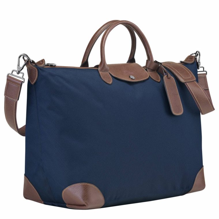 Travel Bags Longchamp Boxford L Travel Bag Blue - Recycled Canvas Blue Women - Image 2